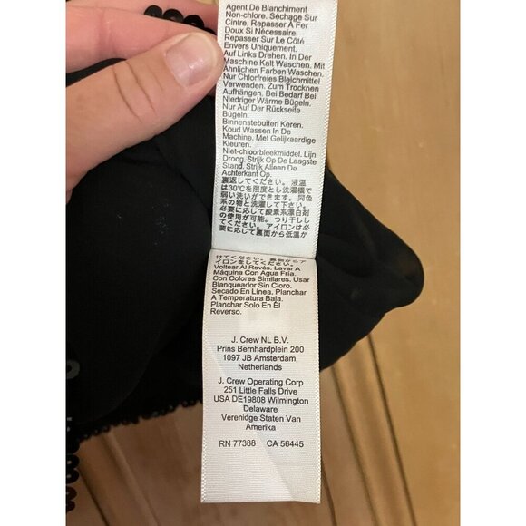 J.Crew Collection Womens Sequin Sleeveless Glam Top Shirt Size XXL Black FA NWT - Picture 9 of 12